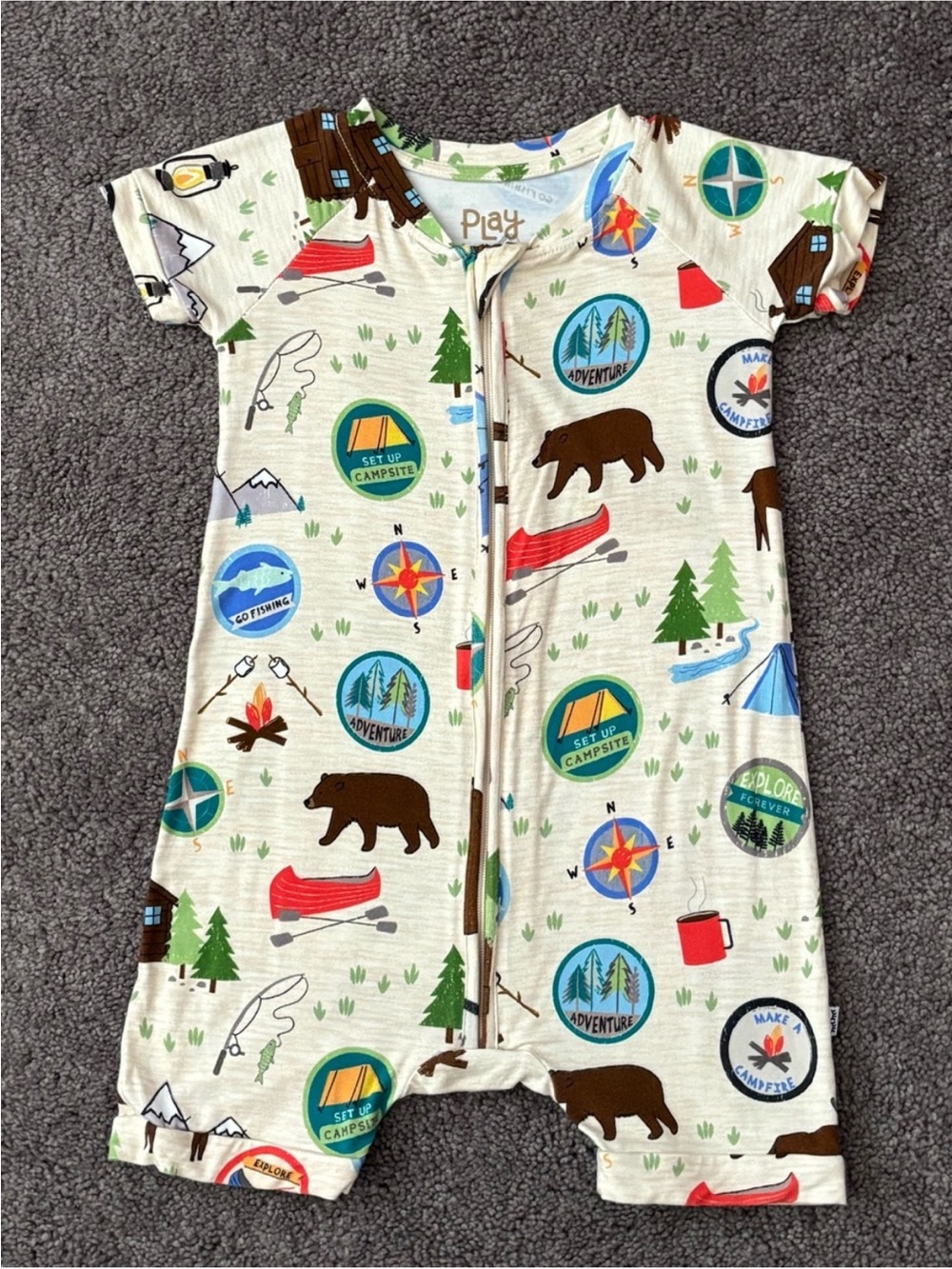 ⛺️Little Sleepies Great Outdoors OG Shorty 12-18